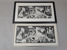 Tryck 2 st, efter Picasso, "Guernica"