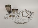 Parti Silver bl.a. bägare, smycken