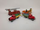 Leksaker, litograferad plåt bl.a. Lehman Gnom toy Tyskland 1930-tal