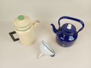 Emaljerat, 3 delar bl.a. "Kaffe-Petter"