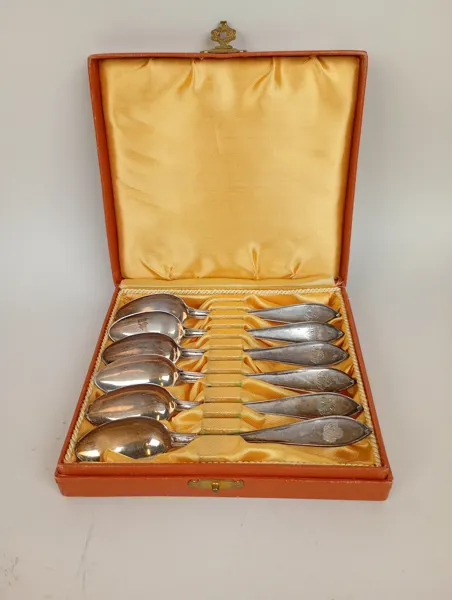Silver, teskedar "Svenskspets" 6 st