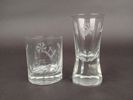 Glas, Frimurare, etsad dekor
