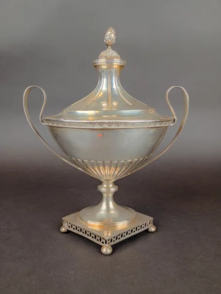 Sockerskål, Silver Carl Fredrik Carlman 1902 Stockholm