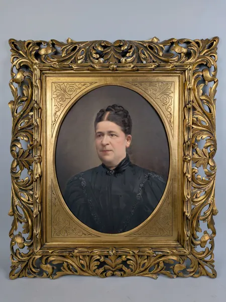 Olja på duk, Porträtt, Société de Photominiature, Wien runt 1800-talet slut