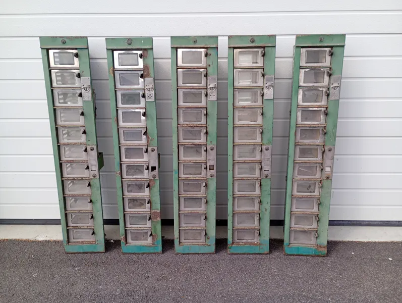 Varuautomater/Myntautomat, 5 st