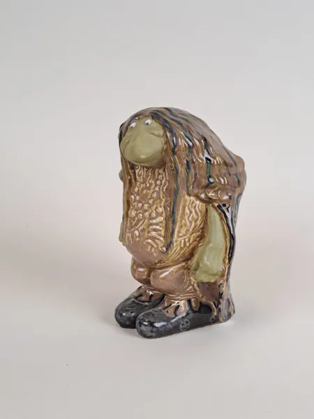 Figurin, Troll ef. John Bauer Rosa Ljung