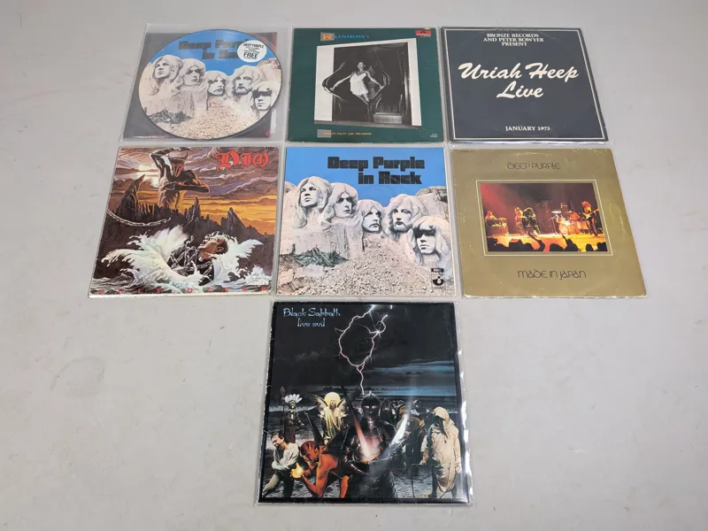 LP-skivor bl.a. Black Sabbath, Dio