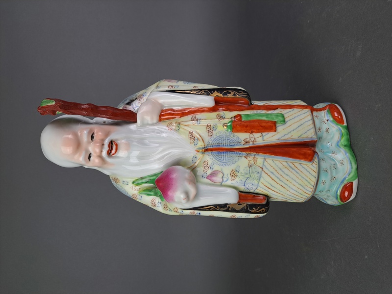 Figurin, "Deity Shou Lau" 1900-tal Kina