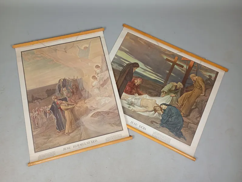 Skolplanscher 2 st, Religiösa motiv