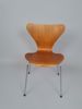 Stol, "Sjuan" teak Arne Jacobsen Fritz Hansen Danmark