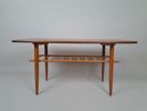 Soffbord med hylla, Teak