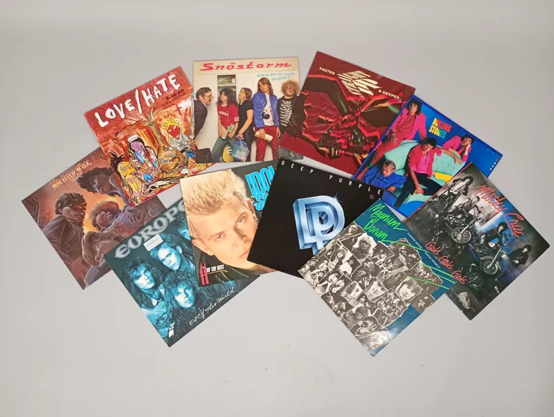 Parti LP-skivor, Rock bl.a. Deep Purple