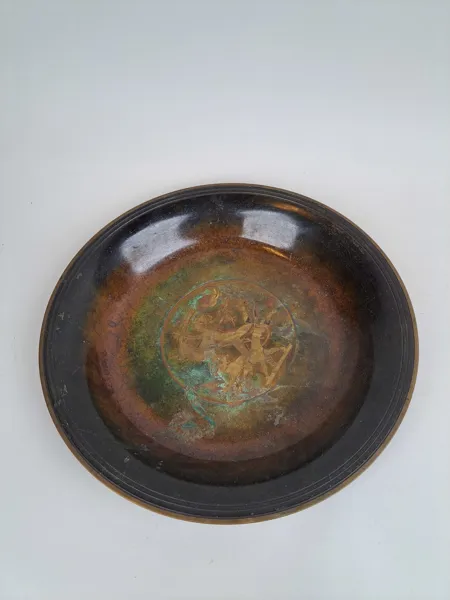 Fat, Art Deco etsning, Danmark Brons