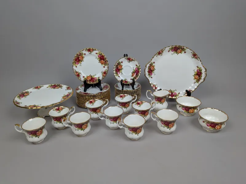 Kaffeservis, "Old Country Roses" Royal Albert England