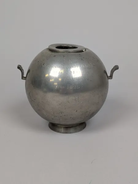 Klotvas, Folke Arström, Tenn Art Deco Edlunds Silverfabrik Stockholm 1933