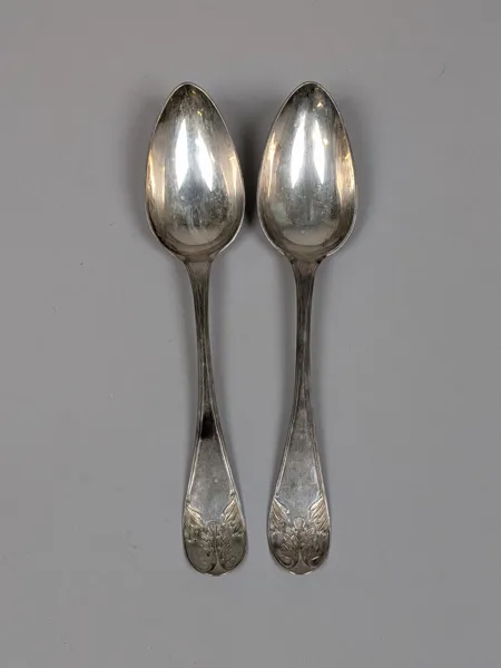 Matskedar Silver 2 st, S.Svensson Kristianstad 1851