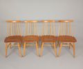 Pinnstolar, "Fanett" Ilmari Tapiovaara, teak & bok