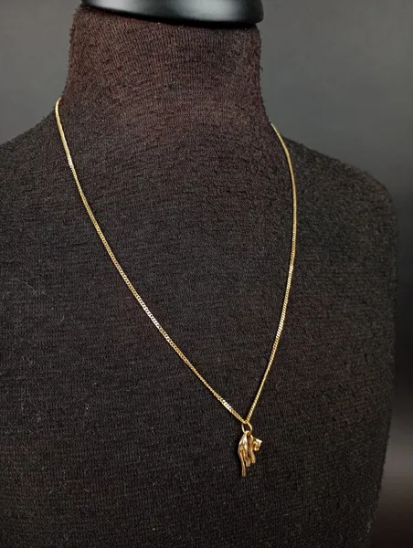 Halsband med hänge, 14 k Guld