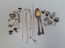 Diverse Silverföremål bl.a. sked