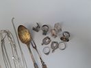 Diverse Silverföremål bl.a. sked