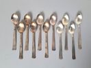 Kaffeskedar Silver, "Rosenholm", 11 delar