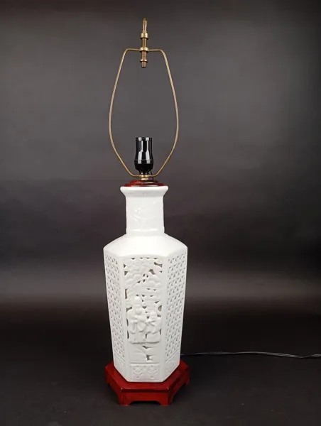 Bordslampa, porslin