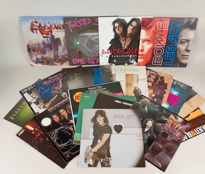 Parti LP-skivor, Rock bl.a. Alice Cooper