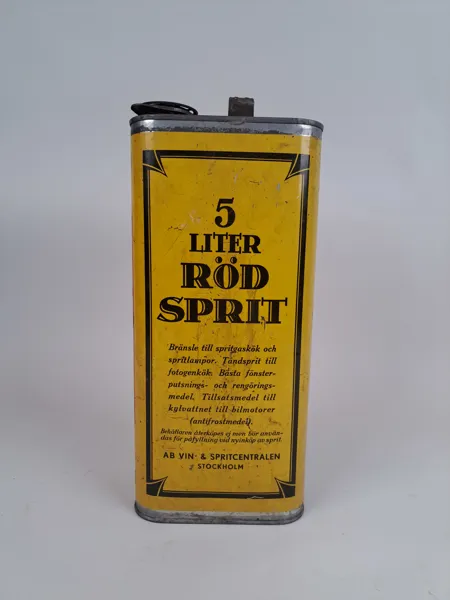 Plåtburk, "Röd Sprit"