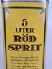Plåtburk, "Röd Sprit"