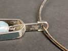 Silverhalsband med sten