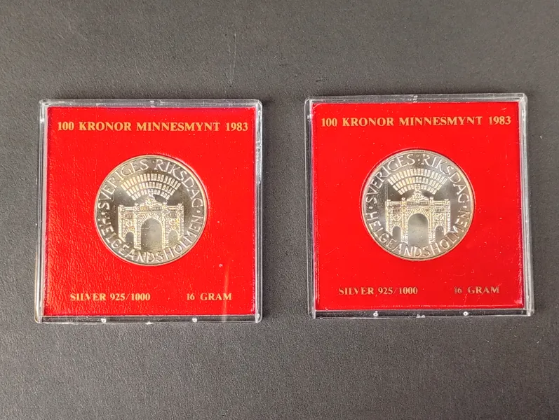 Silver, Minnesmynt 200 kr Sveriges Riksdag 1983