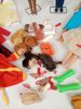 Parti Barbie med kläder m.fl. bl.a. Ken 1960-tal Mattel
