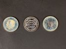 Silver Minnesmynt 3 st 100 kr bl.a. Nya Sverige Delaware 1988