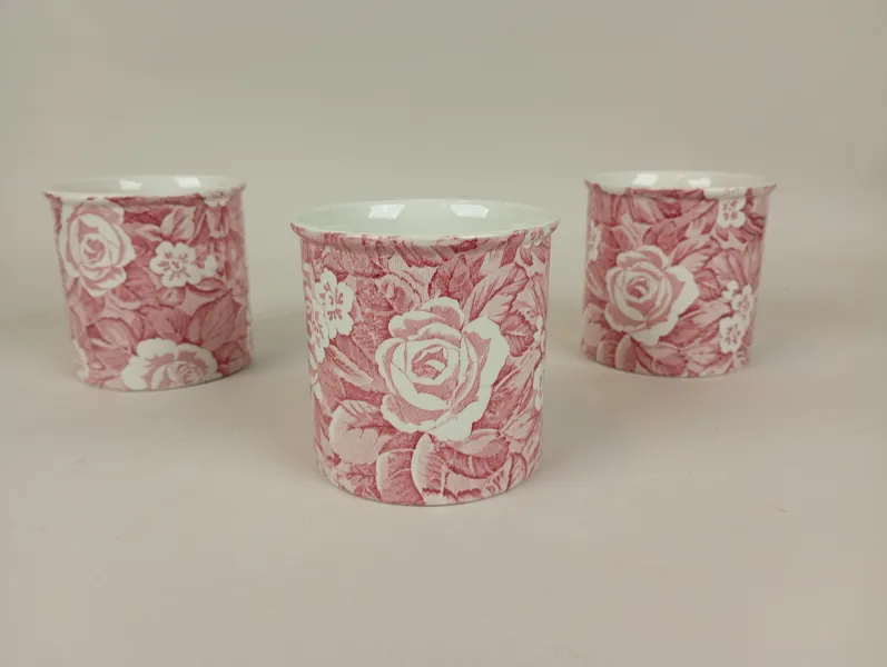 Ytterfoder 3 st, "Victorian Chintz" no 2 Burleigh Straffordshire England