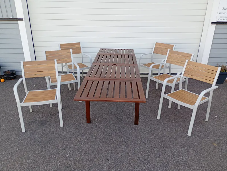 Trädgårdsgrupp, "Äpplarö" IKEA 6+1 delar