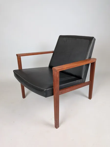Fåtölj, 1960-tal teak och skye
