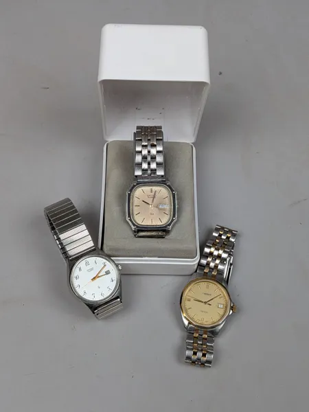 Armbandsur 3 st, Tissot, Seiko & Citizen, Quartz