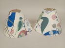 Lampskärmar, med tyg "Gröna fåglar" Josef Frank Firma Svenskt Tenn