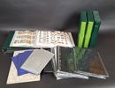 Parti frimärkesalbum m.fl. tomma