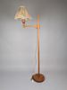 Golvlampa, "Staken" Carl Malmsten Teak, Brännmärkt