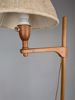 Golvlampa, "Staken" Carl Malmsten Teak, Brännmärkt