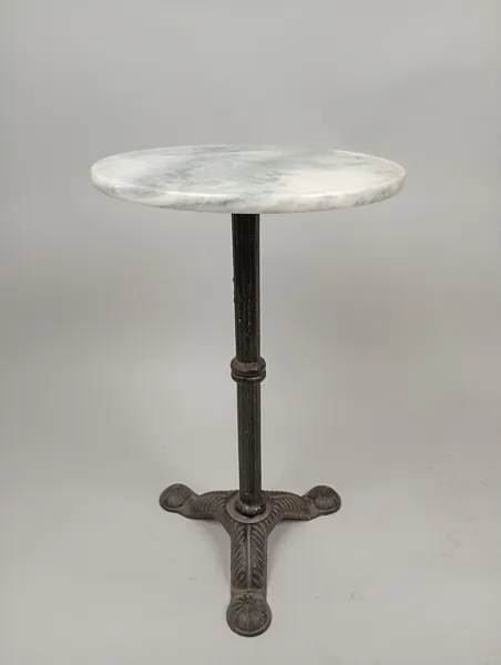 Cafébord/Trädgårdsbord, gjutjärn & marmor