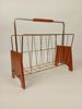 Tidningsställ, Teak & metall 1960-tal