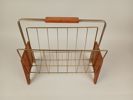 Tidningsställ, Teak & metall 1960-tal