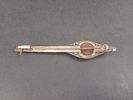 Brosch, Silver med bärnsten, Art Nouveau