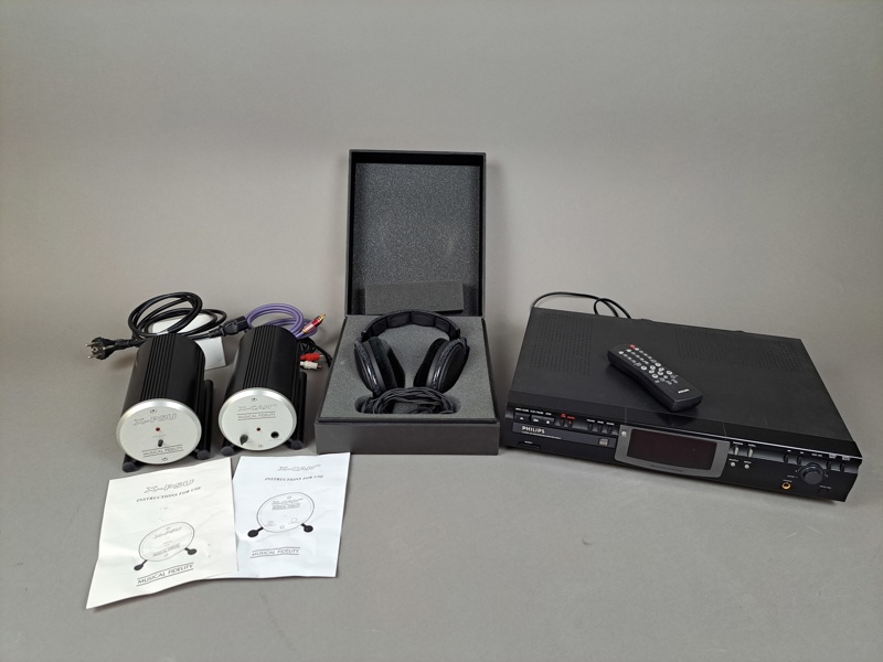 Hörlursförstärkare , hörlurar & CD-Brännare, X-can V2/x-PSU, Sennheiser HD 600 & Philips CDR770