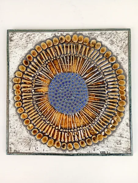 Relief / Väggplatta, "Solros" Lisa Larson