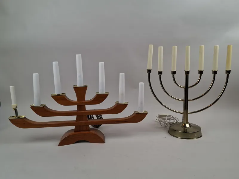 Adventsljusstakar 2 st bl.a. Luma teak