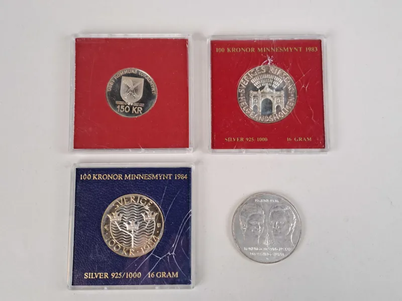 Jubileumsmynt/Minnesmynt, Silver