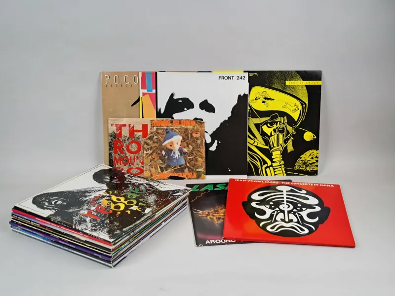 Parti LP-skivor, blandad genre